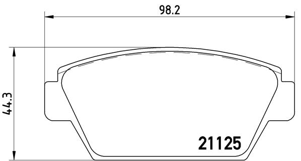 set placute frana,frana disc P 54 010 BREMBO