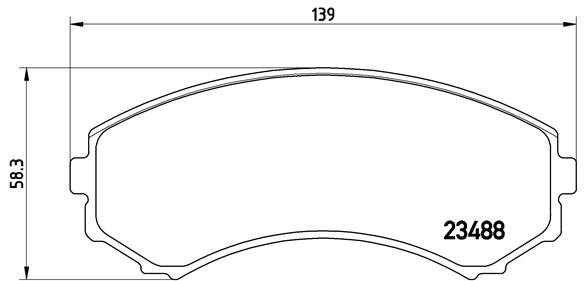 Set placute frana,frana disc P 54 029 BREMBO