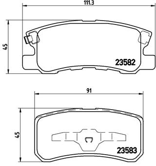 Set placute frana,frana disc P 54 031 BREMBO