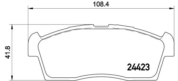 set placute frana,frana disc P 54 049 BREMBO