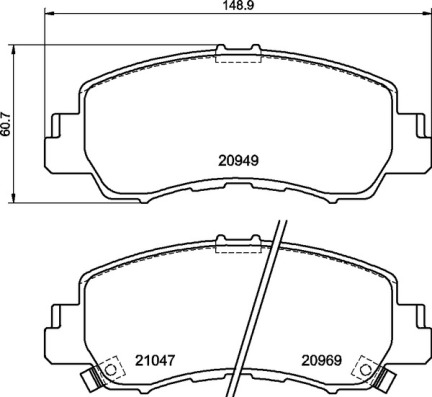 Set placute frana,frana disc P 54 061 BREMBO