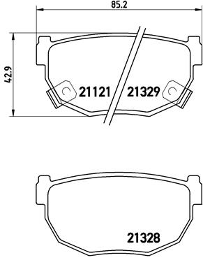 set placute frana,frana disc P 56 010 BREMBO