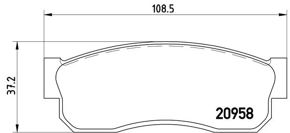 set placute frana,frana disc P 56 011 BREMBO