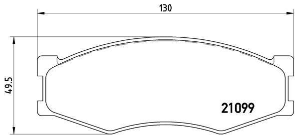 set placute frana,frana disc P 56 014 BREMBO