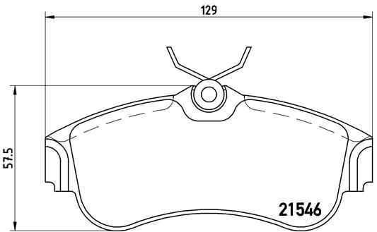 set placute frana,frana disc P 56 022 BREMBO
