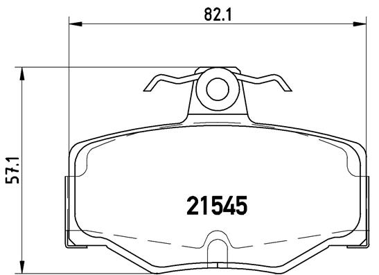 Set placute frana,frana disc P 56 024 BREMBO