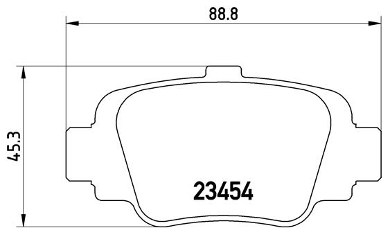 set placute frana,frana disc P 56 032 BREMBO