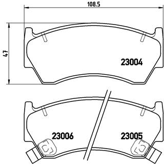 set placute frana,frana disc P 56 033 BREMBO