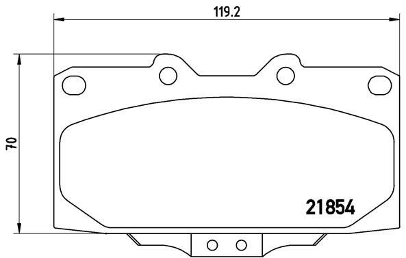 Set placute frana,frana disc P 56 034 BREMBO