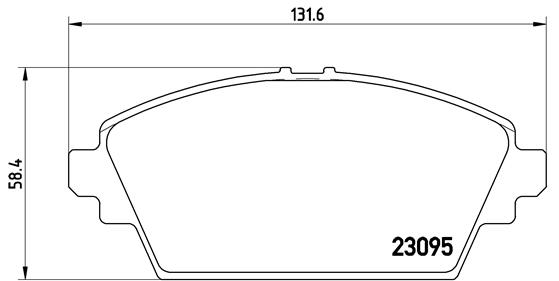 Set placute frana,frana disc P 56 044 BREMBO