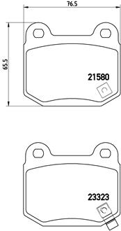set placute frana,frana disc P 56 048 BREMBO