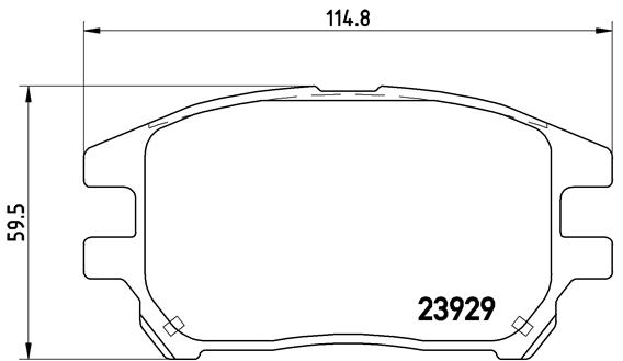 set placute frana,frana disc P 56 050 BREMBO