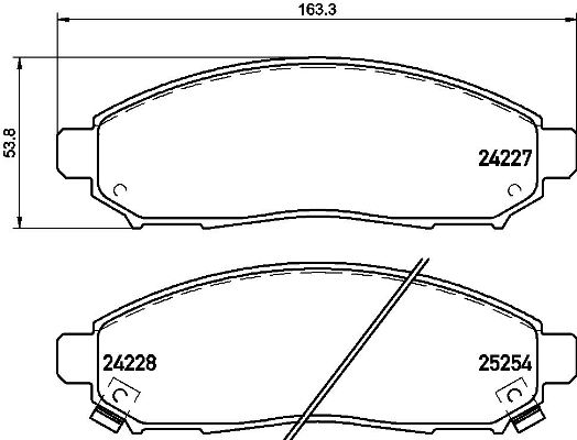 Set placute frana,frana disc P 56 096 BREMBO