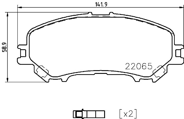 Set placute frana,frana disc P 56 099 BREMBO