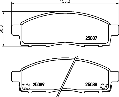 Set placute frana,frana disc P 56 102 BREMBO