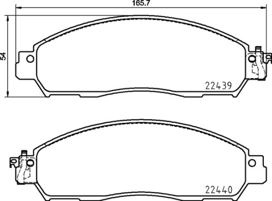 Set placute frana,frana disc P 56 120 BREMBO