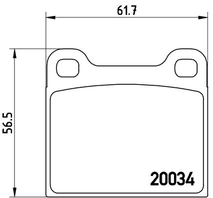 Set placute frana,frana disc P 59 001 BREMBO