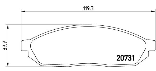 set placute frana,frana disc P 59 007 BREMBO