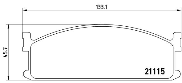 set placute frana,frana disc P 59 008 BREMBO