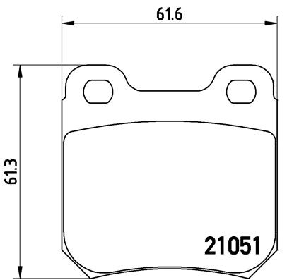 set placute frana,frana disc P 59 010 BREMBO