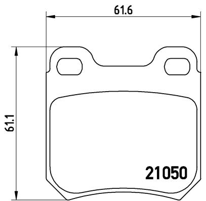 Set placute frana,frana disc P 59 014 BREMBO