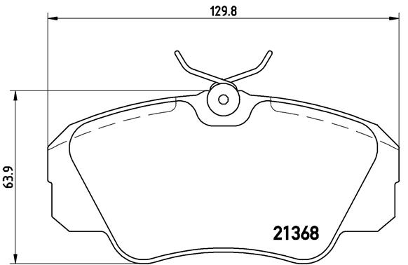 set placute frana,frana disc P 59 016 BREMBO