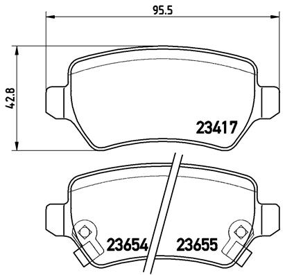 Set placute frana,frana disc P 59 038 BREMBO