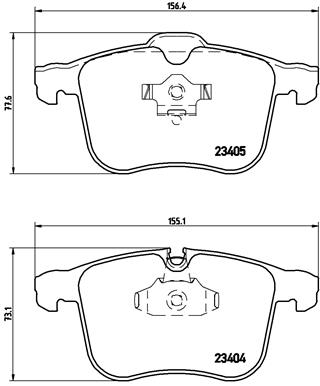 Set placute frana,frana disc P 59 046 BREMBO