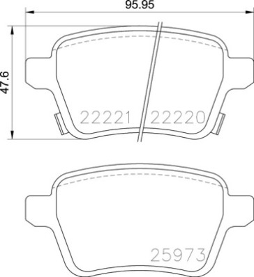 Set placute frana,frana disc P 59 086 BREMBO