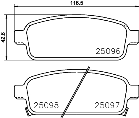 Set placute frana,frana disc P 59 087 BREMBO