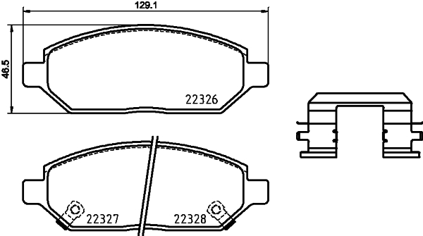 Set placute frana,frana disc P 59 088 BREMBO