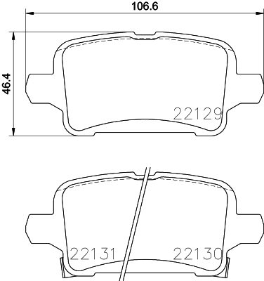 Set placute frana,frana disc P 59 090 BREMBO