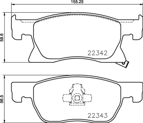 Set placute frana,frana disc P 59 092 BREMBO