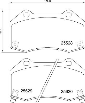 set placute frana,frana disc P 59 094 BREMBO