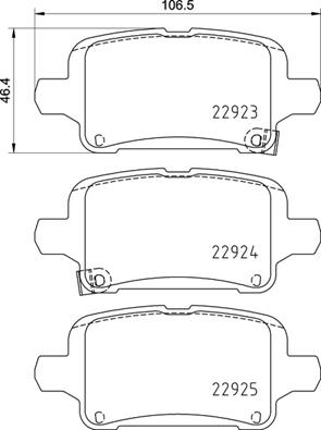 Set placute frana,frana disc P 59 095 BREMBO