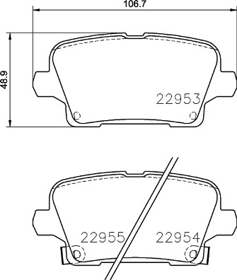 Set placute frana,frana disc P 59 097 BREMBO