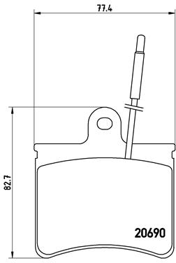 set placute frana,frana disc P 61 022 BREMBO