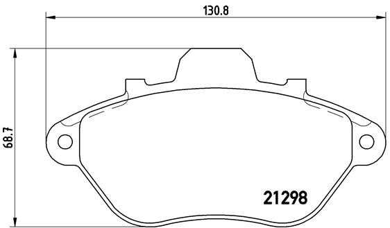 set placute frana,frana disc P 61 039 BREMBO
