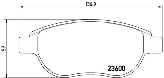 Set placute frana,frana disc P 61 068 BREMBO