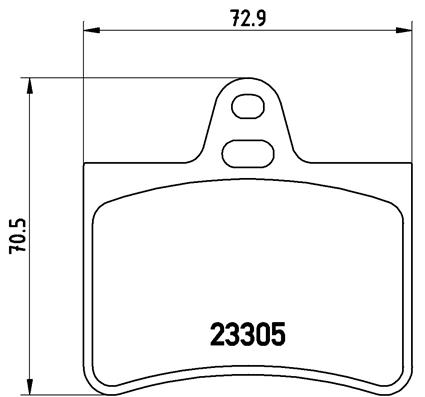 set placute frana,frana disc P 61 073 BREMBO