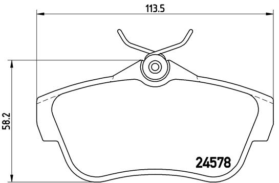 Set placute frana,frana disc P 61 095 BREMBO