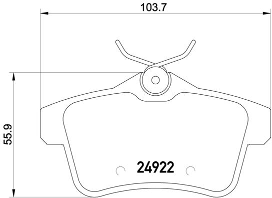 Set placute frana,frana disc P 61 114 BREMBO