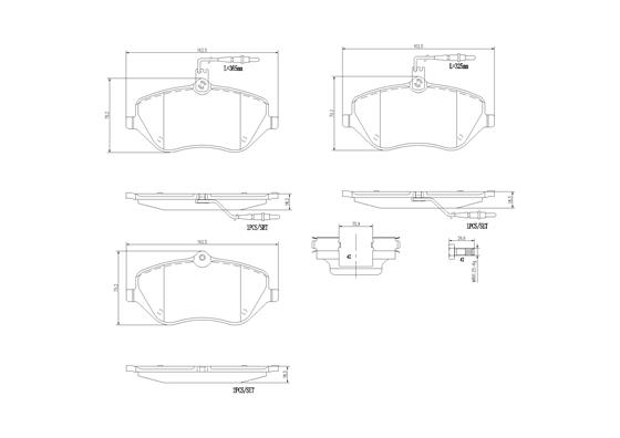 Set placute frana,frana disc P61119N BREMBO