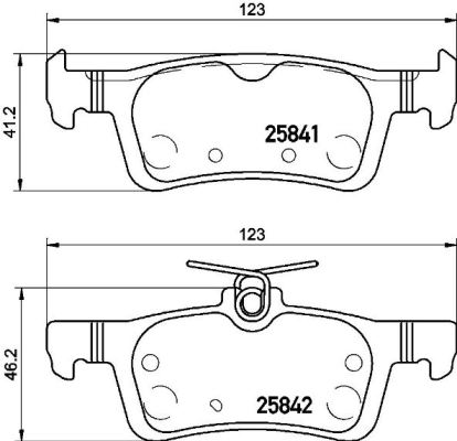 Set placute frana,frana disc P 61 121 BREMBO