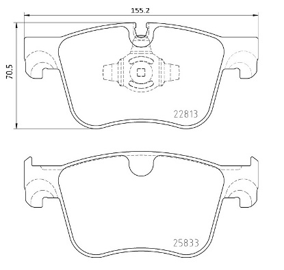 Set placute frana,frana disc P 61 135 BREMBO