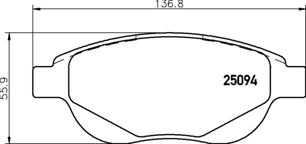 Set placute frana,frana disc P 61 137 BREMBO