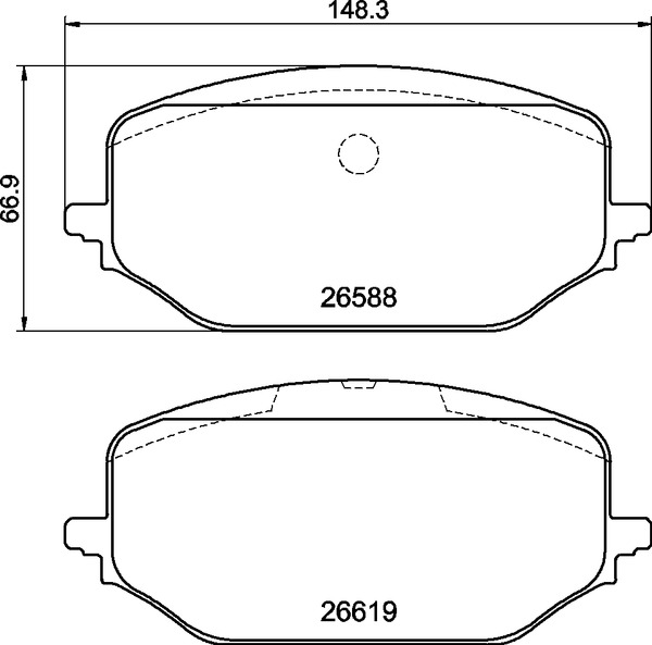 Set placute frana,frana disc P 61 142 BREMBO