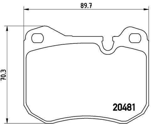 set placute frana,frana disc P 65 002 BREMBO