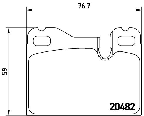 set placute frana,frana disc P 65 003 BREMBO