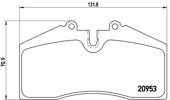 set placute frana,frana disc P 65 005 BREMBO
